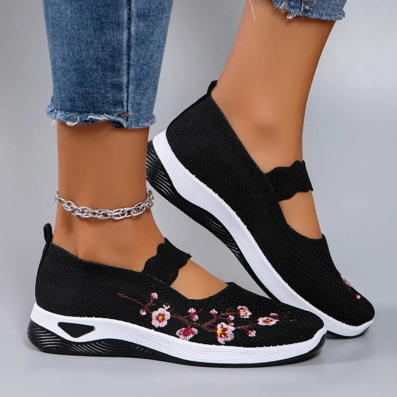 🔥Sista dagens kampanj 50% rabatt - Fotvalvsstöd vandringsskor för kvinnor med andningsfunktion och slip-on