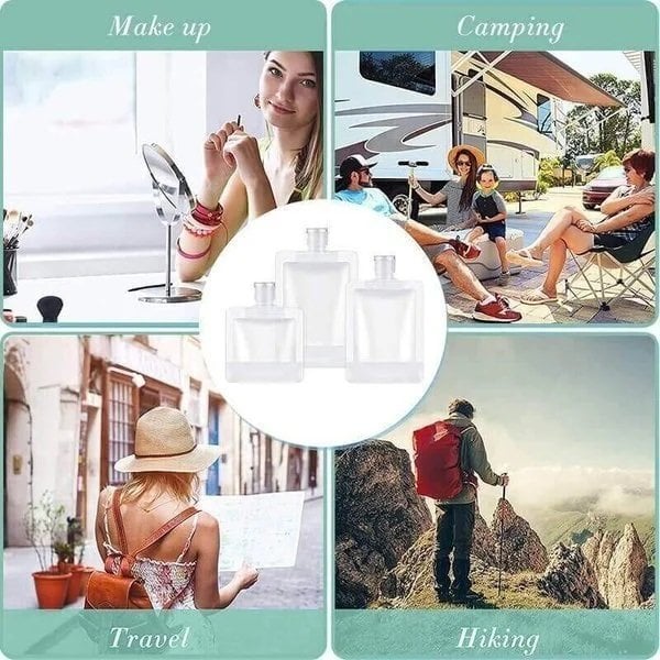 Bærbar reiseveske for flytende sminke