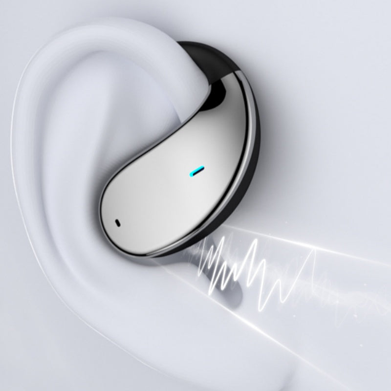 🎧✨ Trådlösa Öppna Öronshörlurar med LED-display