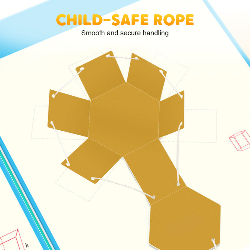 Dragtråd 3D Geometri Bok för Barn