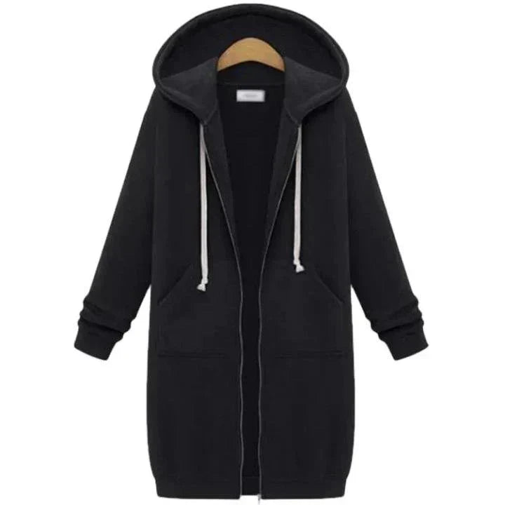 🚚 SPARA FRAKT: Köp 2 stk!🌸Lång sweatshirt med huva för kvinnor