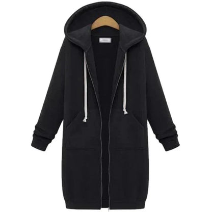 🚚 SPARA FRAKT: Köp 2 stk!🌸Lång sweatshirt med huva för kvinnor