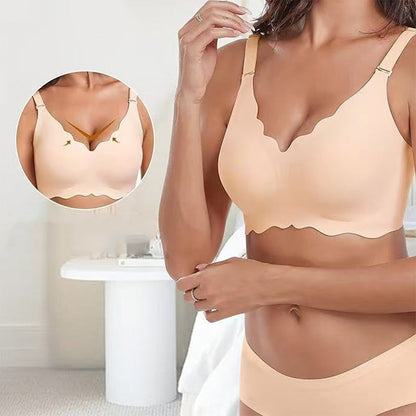 ✨1+1 gratis💥Djup V-ringad push-up-bh utan bygel