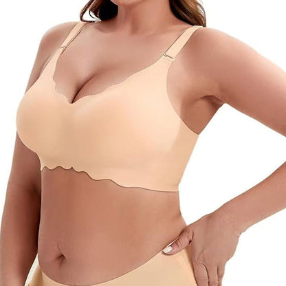 ✨1+1 gratis💥Djup V-ringad push-up-bh utan bygel
