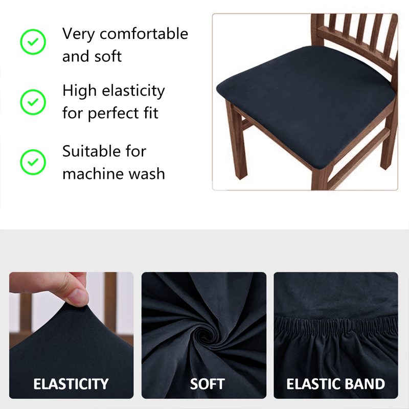 Stretchiga vattentäta stolsöverdra(1 set med 4)