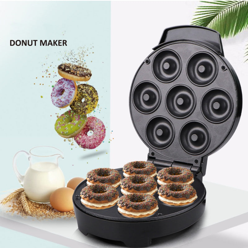 Elektrisk mini-doughnutmaskin med non-stick-yta