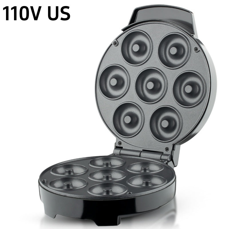 Elektrisk mini-doughnutmaskin med non-stick-yta