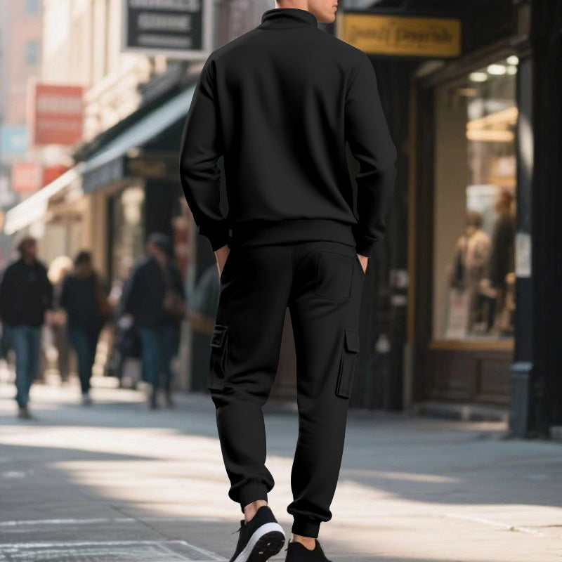 Chic och mångsidigt varmt 2-delat set för män