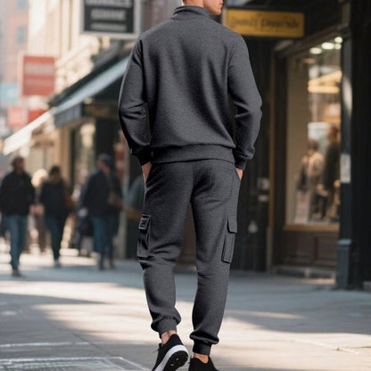 Chic och mångsidigt varmt 2-delat set för män