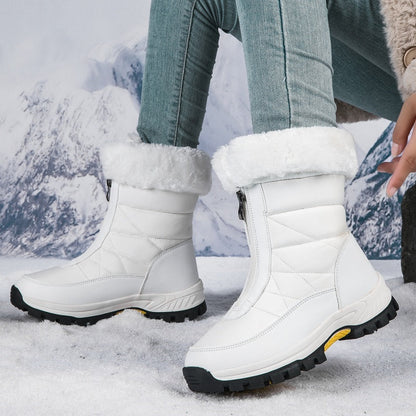 🔥🚀Fri frakt💝👢Halkfria, varma snöstövlar med dragkedja för kvinnor✨