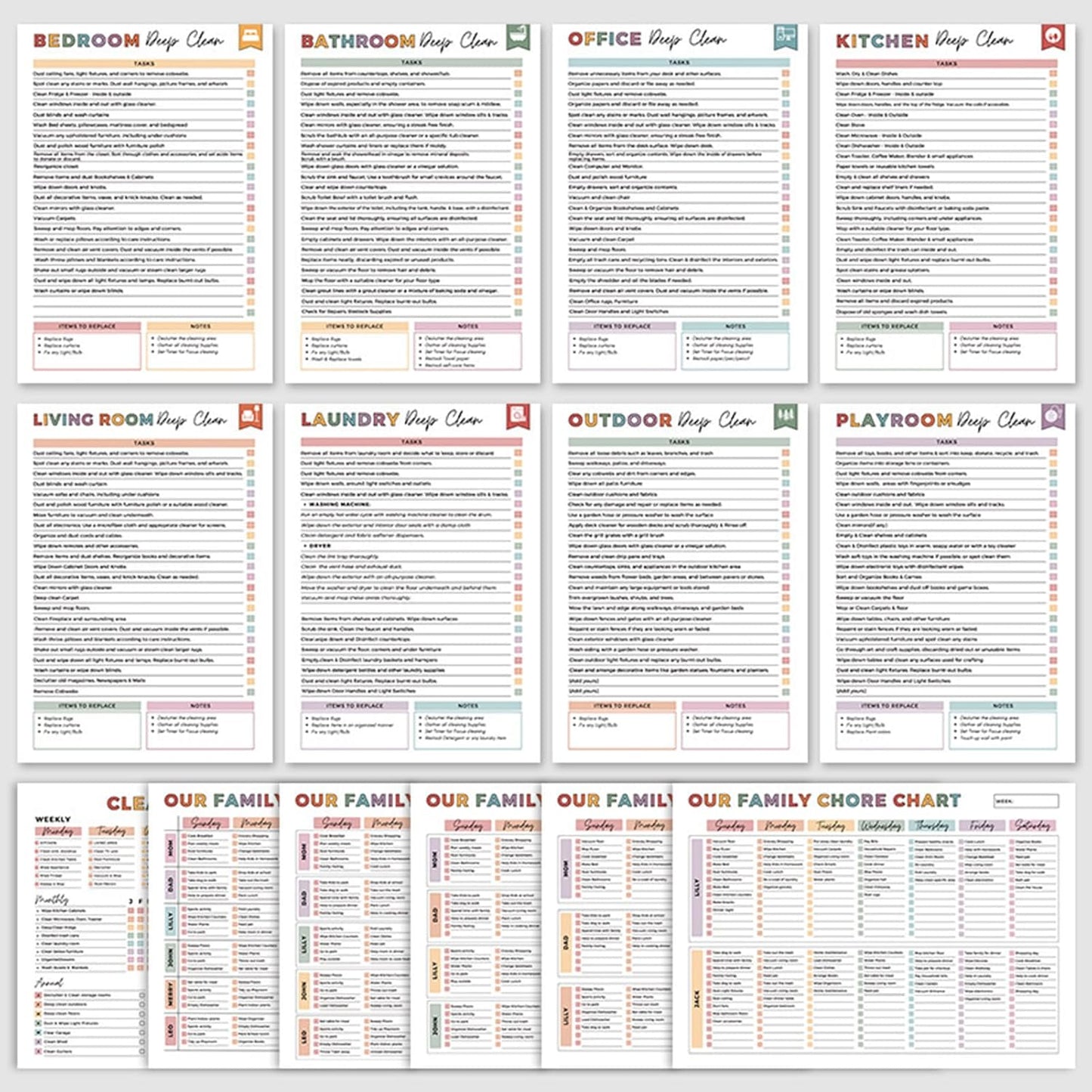 ADHD Städ- och Organisationskit – Sysselschema