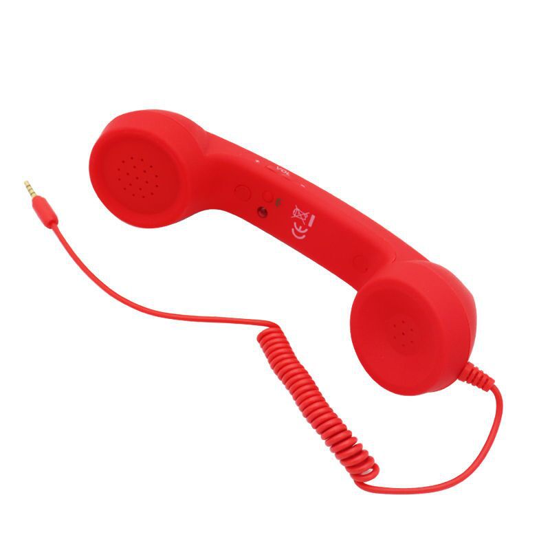 🔥Vintage Retro Telefonhandtag Mobiltelefonmottagare MIC Mikrofon