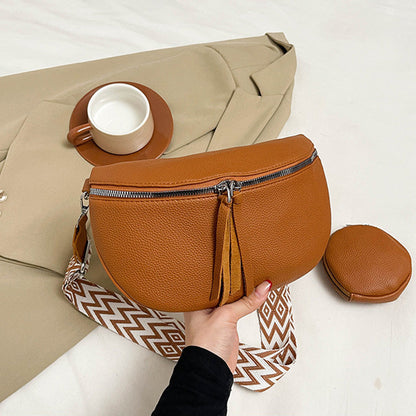 Rymlig Trendig Crossbody-väska