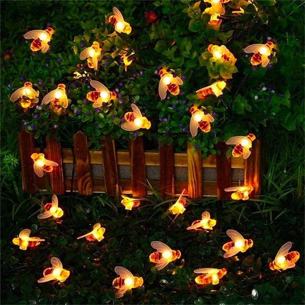 🎉Solardrivna LED-bi-ljusslingor🐝