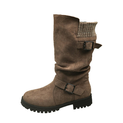 ✨3% rabattkod: NOR3🔥 Chica mockaboots för kvinnor - Europeisk stil & halksäker sula, komfort hela dagen 🍂✨