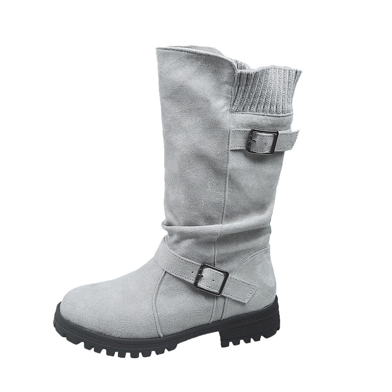 ✨3% rabattkod: NOR3🔥 Chica mockaboots för kvinnor - Europeisk stil & halksäker sula, komfort hela dagen 🍂✨