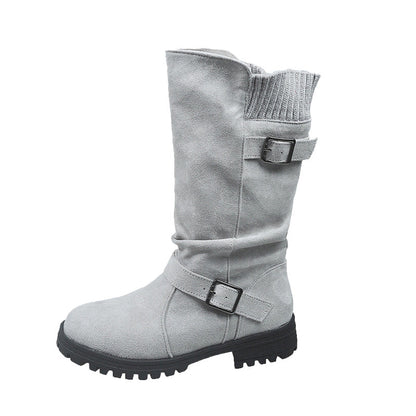 ✨3% rabattkod: NOR3🔥 Chica mockaboots för kvinnor - Europeisk stil & halksäker sula, komfort hela dagen 🍂✨