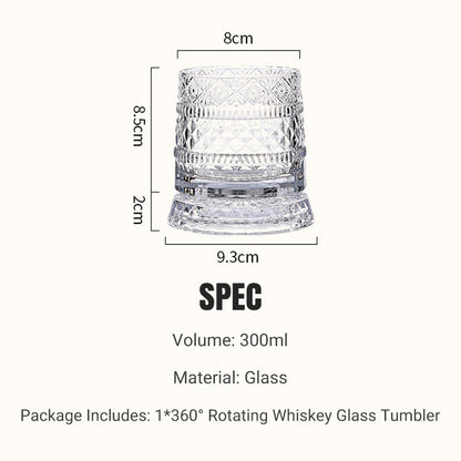 🥛💎Nyårsrea 50% RABATT✨🔥360° roterande whiskyglas