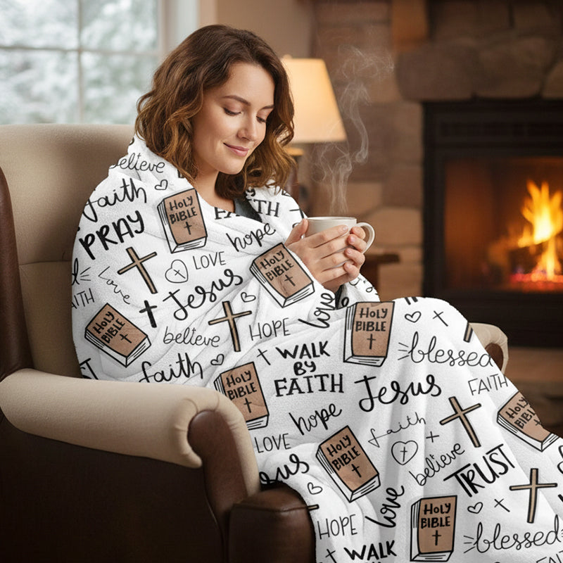 🎁 Begränsad tid 50 % rabatt✨Troinspirerad mysig, ultramjuk pläd | Ultramjuk komfort med inspirerande design🛋️