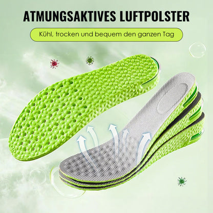 Bekväma inläggssulor med luftkudde och förhöjande effekt
