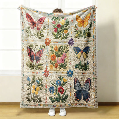 🔥Nyhet 50 % RABATT🔥Mysig och mjuk flanellfilt med blommönster