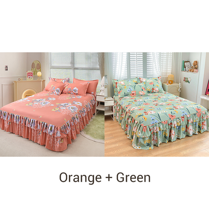 3-delad kjolklänning med volanger🛏️