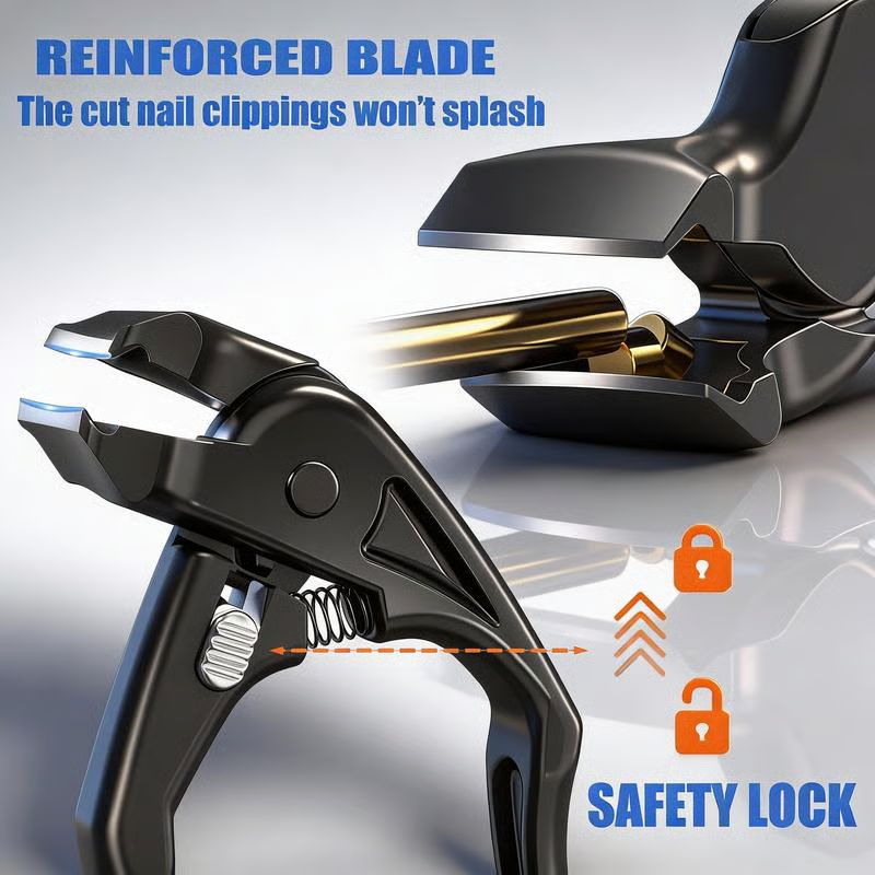 🥳HETT REA 2026💅Nagelklippare i rostfritt stål med böjda precisionsblad – Enkel för tjocka naglar och seniorer! ✂️✨