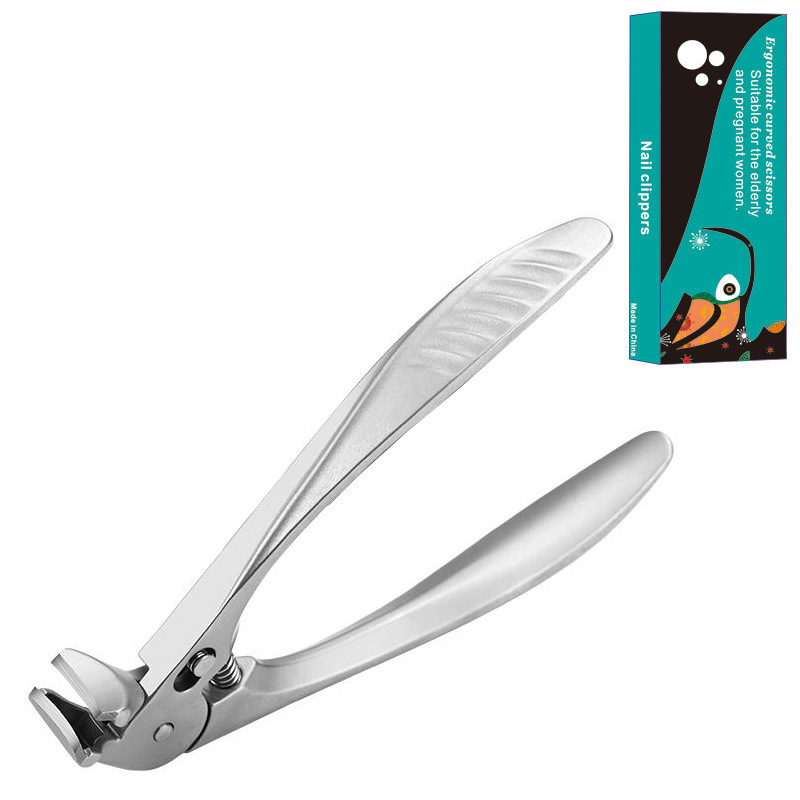🥳HETT REA 2026💅Nagelklippare i rostfritt stål med böjda precisionsblad – Enkel för tjocka naglar och seniorer! ✂️✨