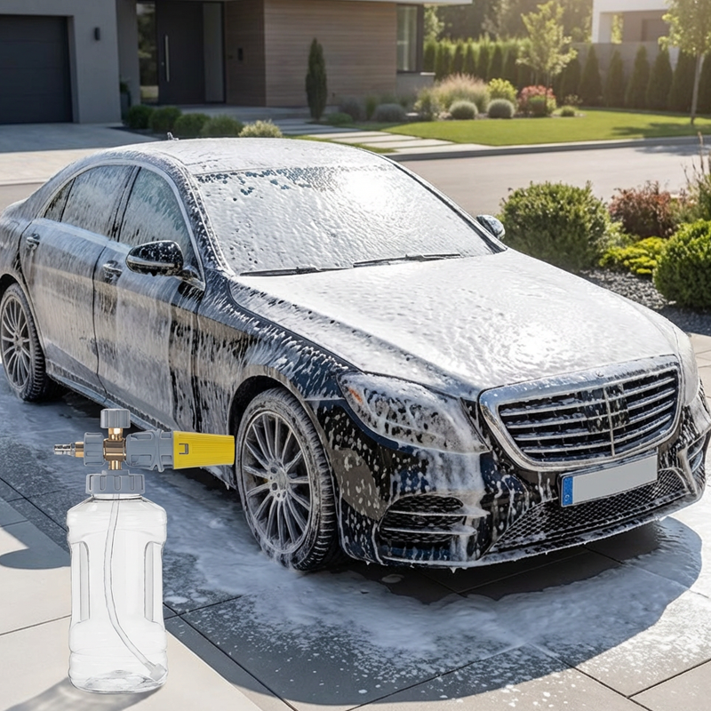 🧼 50% RABATT NU! 🚗 Högtrycksskumkanon – Tjockt skum, justerbar stråle och passar alla vanliga högtryckstvättar 💦-✨3% rabattkod: NOR3