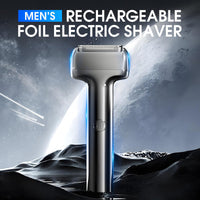 🪒50% OFF NOW! ✨Men's Rechargeable Foil Electric Shaver – Efficient Close Shaving, Cordless Portable Wet & Dry Beard Razor for Daily Grooming
