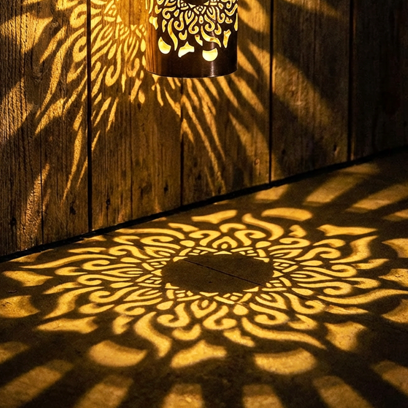 📢📢50% RABATT !!!⏰Soldriven Mandala-projektorlampa
