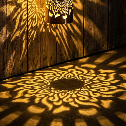 📢📢50% RABATT !!!⏰Soldriven Mandala-projektorlampa