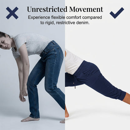 🧘‍♀️🌸 50% RABATT! | Korta Sweatpants – Dragsko i Midjan & Capri-längd för Avkoppling!