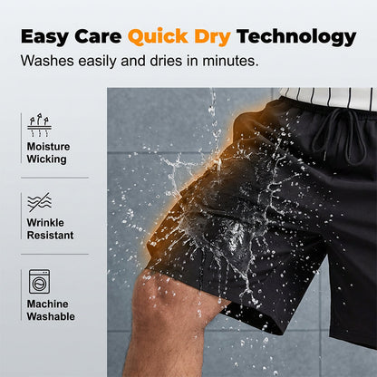 Men's Casual Cargo Shorts with Elastic Waist
