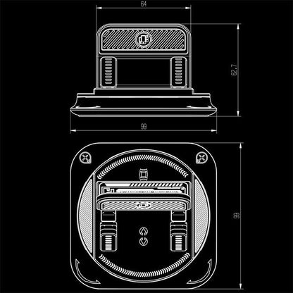 🔥Köp 2 få 1 gratis🎁Halkfri fast bilhållare – Stabilt grepp, enkel installation och universell passform 🚗