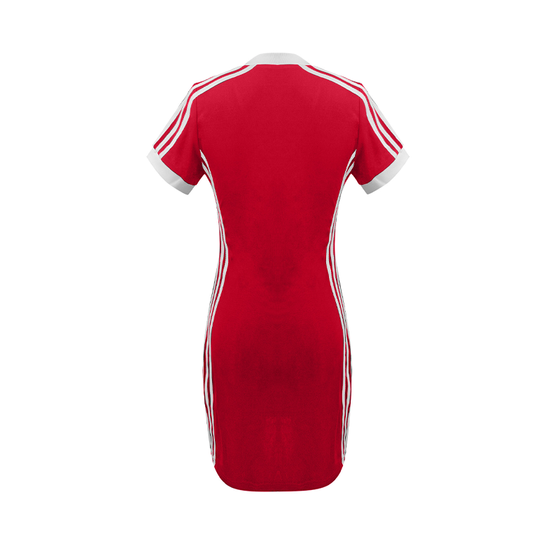 🥳SUMMER HOT SALE🥳💞50K+ SOLD!💥50% OFF! 🔥Women's Sporty V-Neck Bodycon Mini Dress