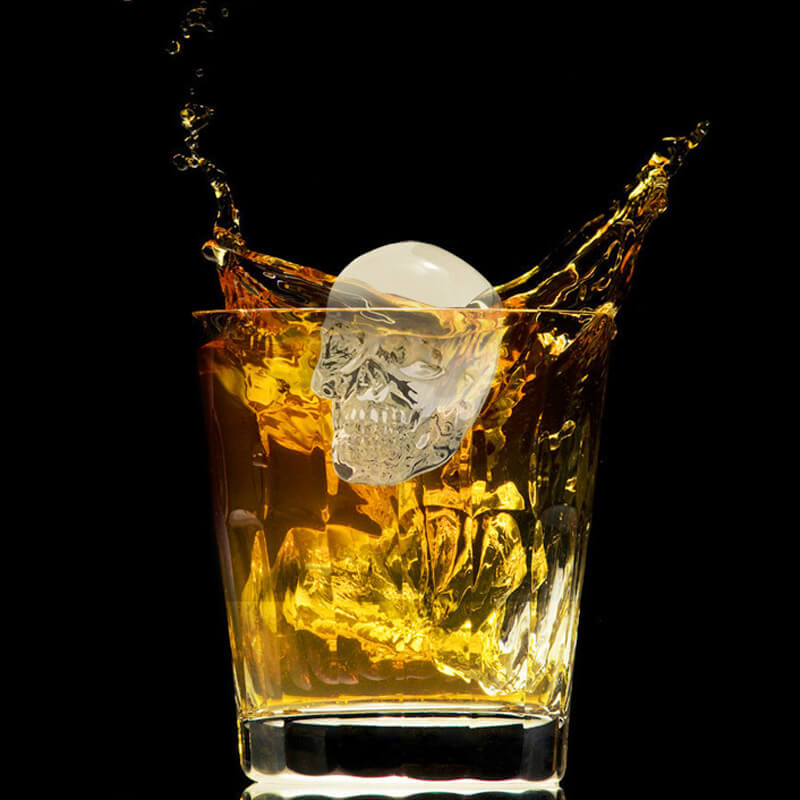 🧊 50% RABATT! ✨ Dödskalleformad silikonisform – För cocktails, fester och kreativa godsaker 🍹