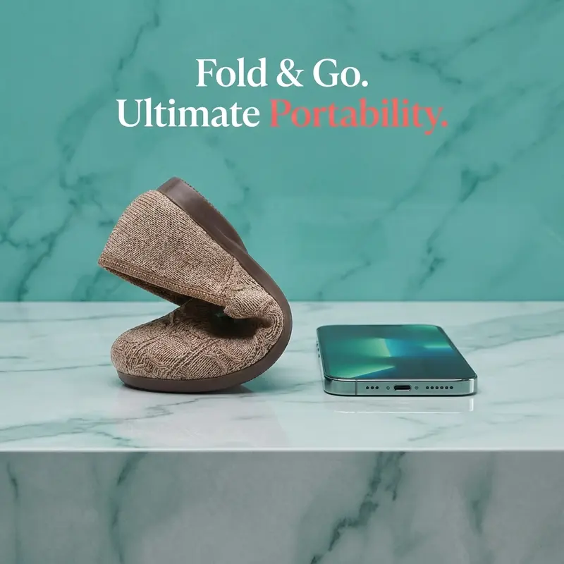 👡 50% RABATT NU! 🌿 Kvinnors Andningsbara Vävda Slip-On Flats – Andningsbar Stickad Ovandel, Flexibel Halksäker Sula & Dämpad Innermak – Heldagskomfort ✨