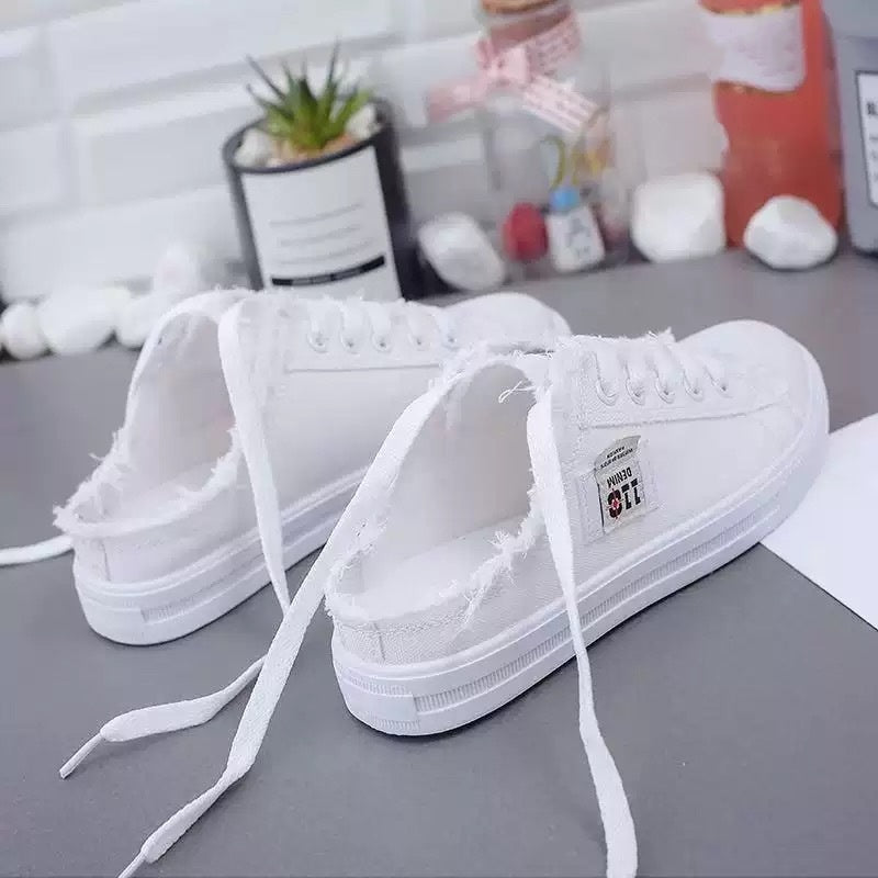 👟 50% RABATT! 👖 Damernas Denim Mule Sneakers – Slip-on Design, Bekväm Sula & Perfekt För En Avslappnad, Trendig Sommarlook ☀️