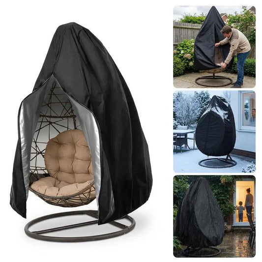 ⏰🔥BEGRÄNSAD TID: 50% RABATT! 🪑 Slitstarkt, vattentätt överdrag för hängande äggstol - UV-beständigt, slitstarkt oxfordtyg och enkel installation med dragkedja ☀️✨