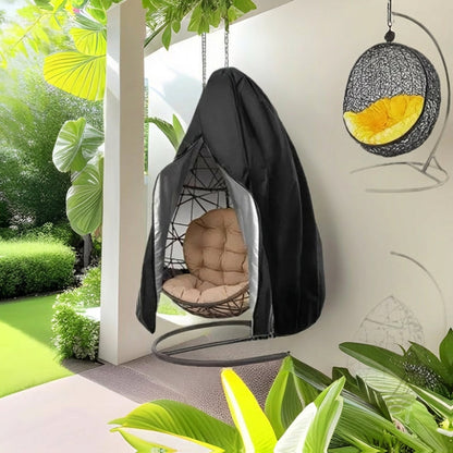 ⏰🔥BEGRÄNSAD TID: 50% RABATT! 🪑 Slitstarkt, vattentätt överdrag för hängande äggstol - UV-beständigt, slitstarkt oxfordtyg och enkel installation med dragkedja ☀️✨