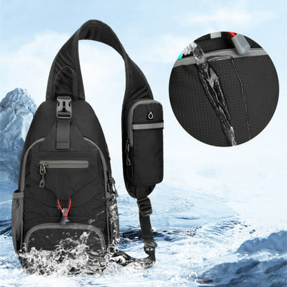 🎒 TIDBEGRÄNSAD 50% RABATT! ✨ Herr Outdoor Sling Bag – Flerfickor, Vattentålig, Andningsbar Baksida 🌦️