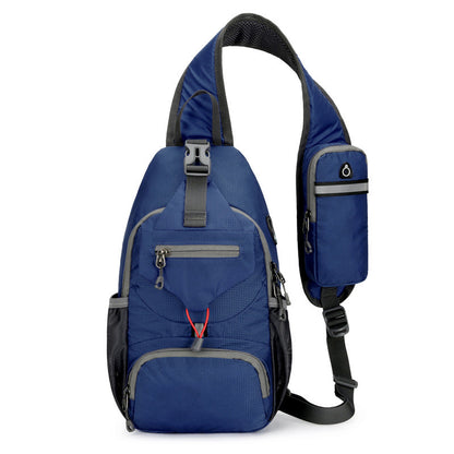 🎒 TIDBEGRÄNSAD 50% RABATT! ✨ Herr Outdoor Sling Bag – Flerfickor, Vattentålig, Andningsbar Baksida 🌦️
