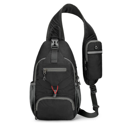 🎒 TIDBEGRÄNSAD 50% RABATT! ✨ Herr Outdoor Sling Bag – Flerfickor, Vattentålig, Andningsbar Baksida 🌦️