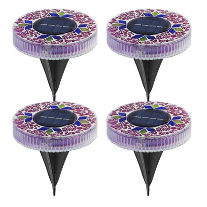 ⏳SISTA DAGEN: KÖP 3, FÅ 1 GRATIS!!💎🌟Solcellsdriven mosaikbelysning för utomhusbruk – Vattentät dekorativ LED-gångbelysning för trädgården, tänds automatiskt vid skymning, ingen kabeldragning krävs