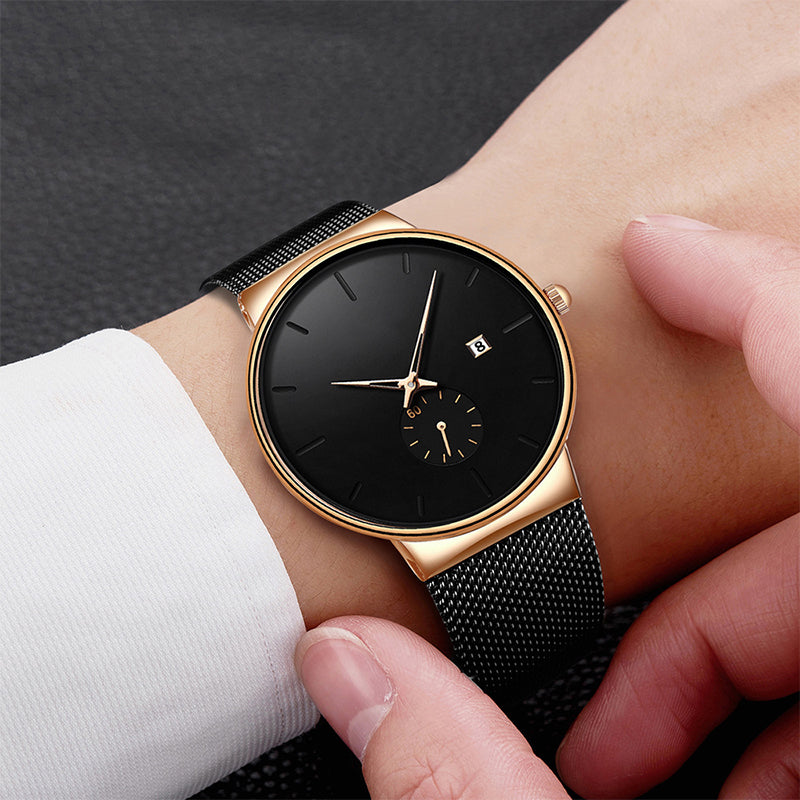 ⌚ 50% RABATT NU! ⚡ Minimalistisk vattentät kvartsklocka för män – Snygg enkel design, exakt tidtagning och daglig vattentät funktion ✨