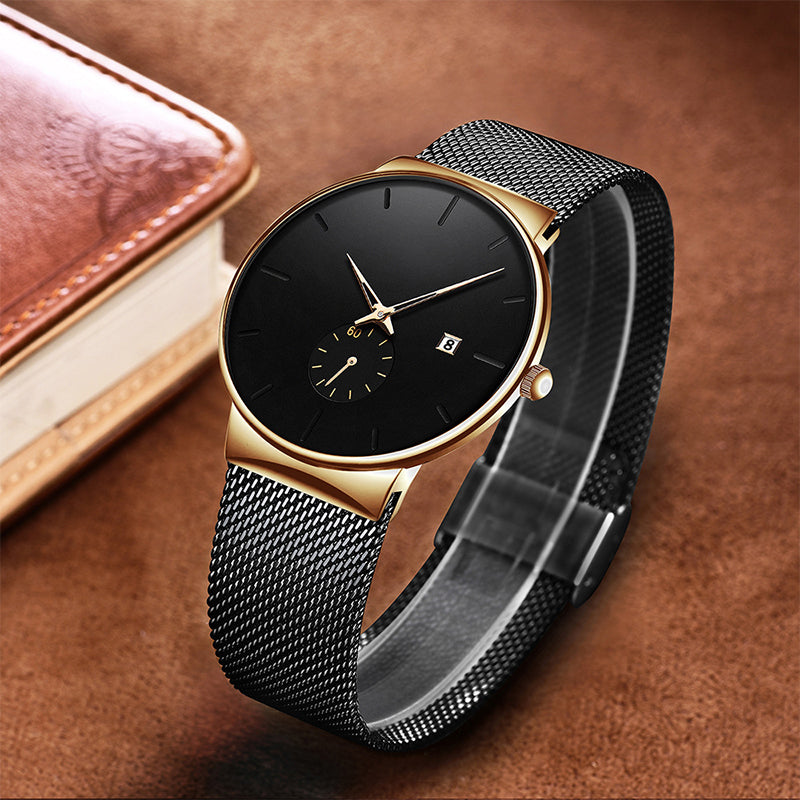 ⌚ 50% RABATT NU! ⚡ Minimalistisk vattentät kvartsklocka för män – Snygg enkel design, exakt tidtagning och daglig vattentät funktion ✨