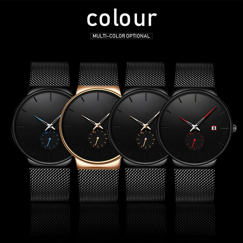 ⌚ 50% RABATT NU! ⚡ Minimalistisk vattentät kvartsklocka för män – Snygg enkel design, exakt tidtagning och daglig vattentät funktion ✨