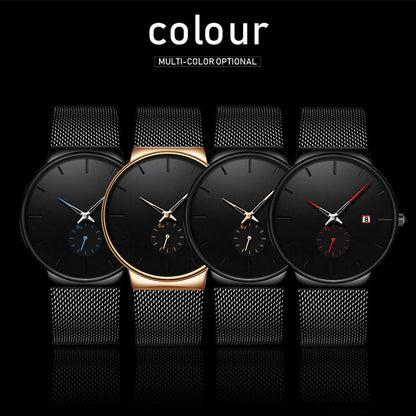 ⌚ 50% RABATT NU! ⚡ Minimalistisk vattentät kvartsklocka för män – Snygg enkel design, exakt tidtagning och daglig vattentät funktion ✨