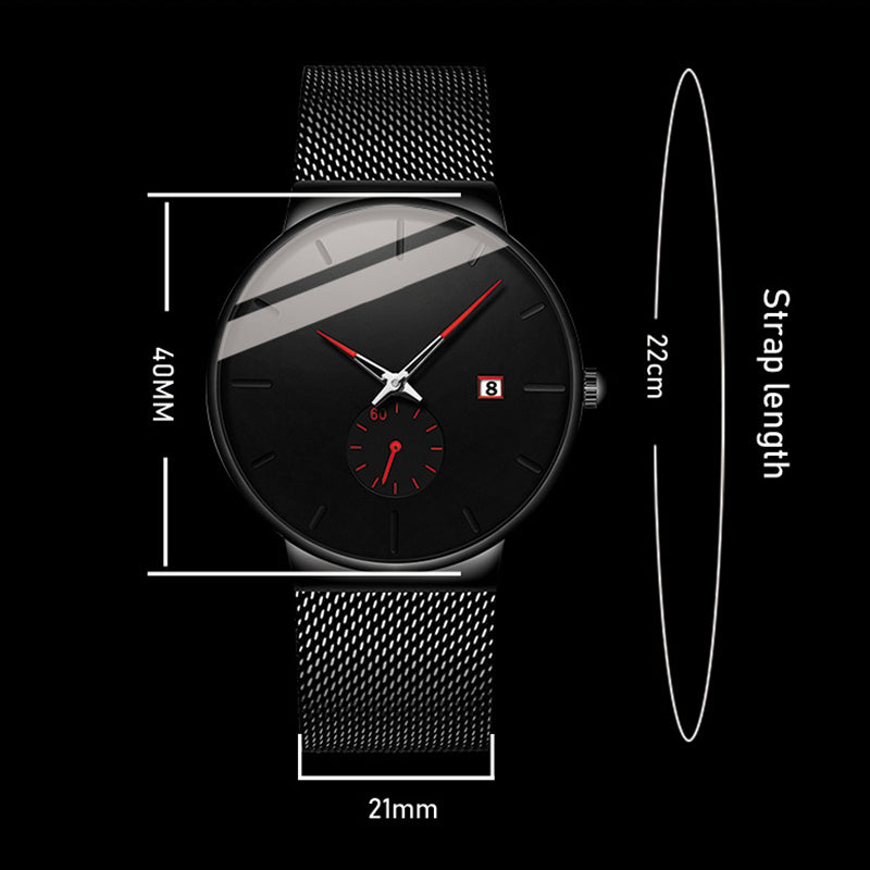 ⌚ 50% RABATT NU! ⚡ Minimalistisk vattentät kvartsklocka för män – Snygg enkel design, exakt tidtagning och daglig vattentät funktion ✨